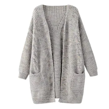 

2019 New Fashion Women Knit Cardigan Europe and America Autumn and Winter thick Cardigans