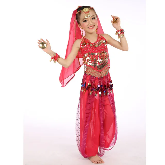 Costume Odalisca Bambina Qualu00e0 Indiano Sari Vesto Orientale