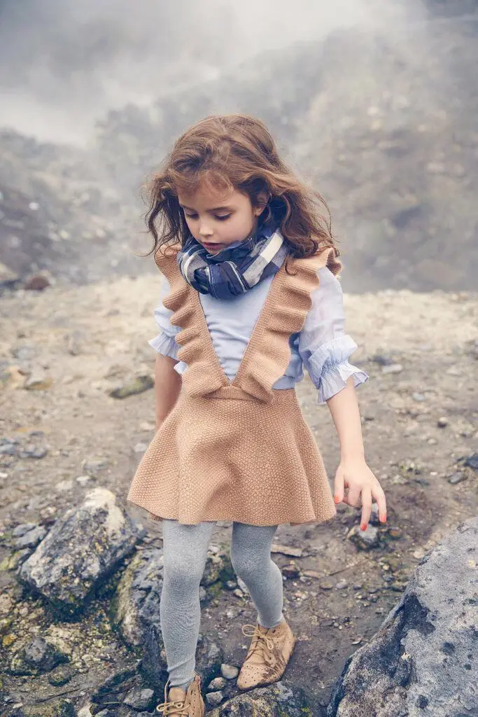 

Children Spring Autumn Sweet Fashion Sweater Overalls for Girls
