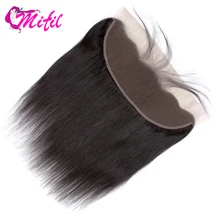 Mifil, 13X4, для ушей и ушей, фронтальная кружевная застежка с детскими волосами, перуанские прямые человеческие волосы remy, фронтальная шнуровка, предварительно выщипанная