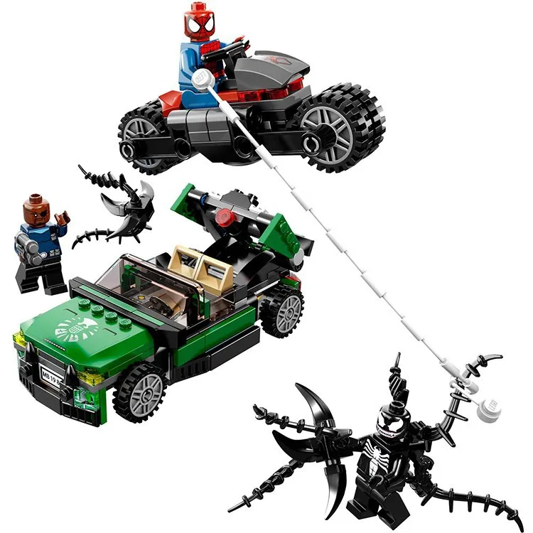 237 шт. Decool 7104 Marvel Super Heros SpiderMan Набор строительных блоков DC blocs Briques cigjouets 76004|decool