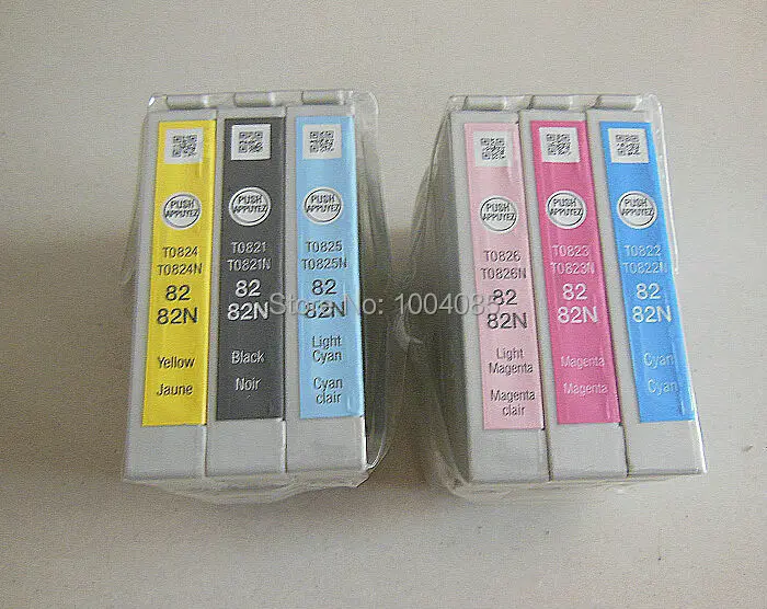 

82 ink cartridge for epson laserjet printer R270/R290/R390/T50 T0821N-T0826N