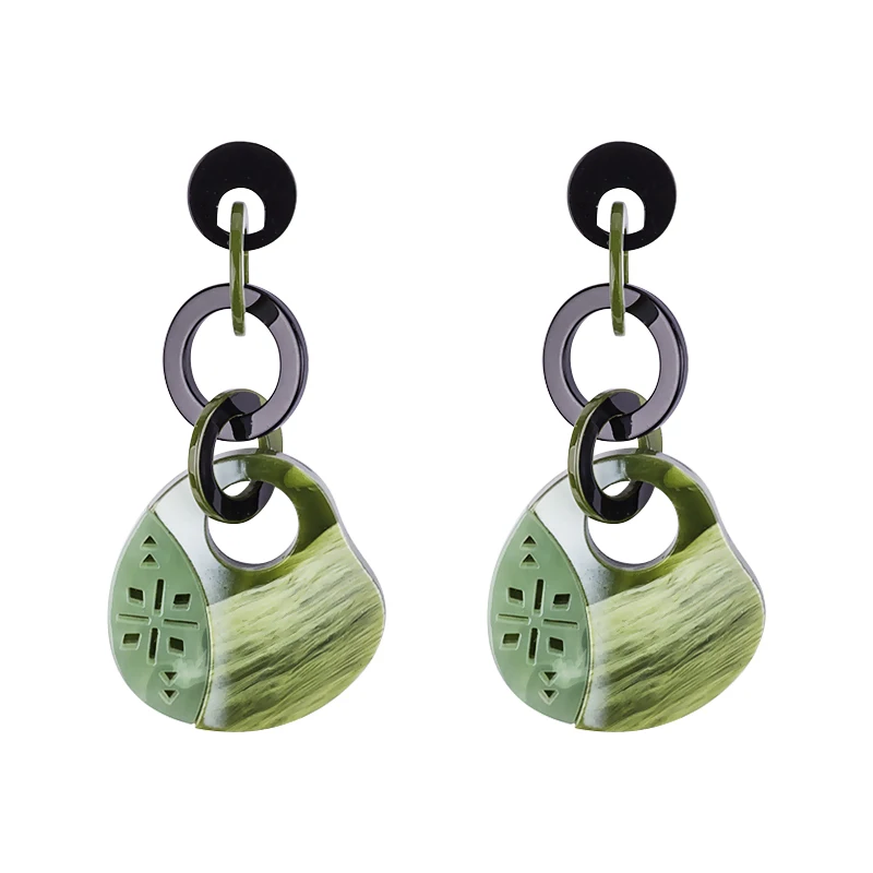 Серьги подвески Guanlong из смолы длинные серьги Прямая поставка 2018|hanging earrings|statement