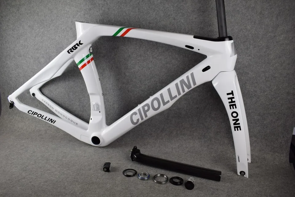 Cipollini RB1K один итальянский Чемпион блестящая рама белый карбоновый дорожный велосипед велосипедная Рама из углеродного сплава рама