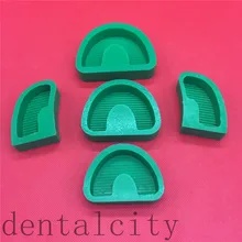 5 шт./компл. стоматологические лабораторные инструменты лист силиконовой резины прессформы гипса резьба Модель бывший база формы с/без tonguel