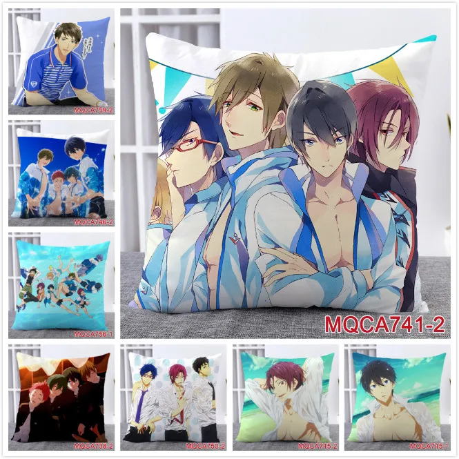 

Anime Manga FREE! IWatobi Swim Club Pillow Case Cover Seat Bedding Throw Cushion Covers