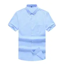 Плюс размер бренд 8XL 7XL 6XL 5XL Повседневная льняная рубашка Летний стиль мужские хлопковые однотонные облегающие рубашки с коротким рукавом