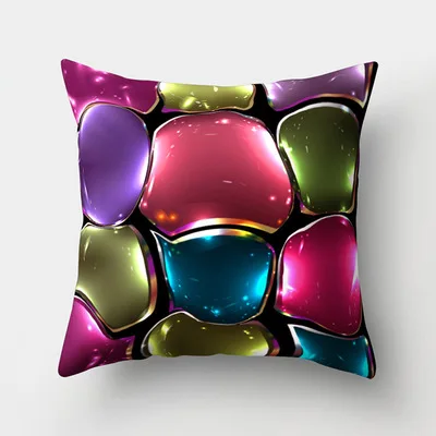 Креативный чехол для подушки цвета радуги, 3d Волшебные наволочки, декоративные наволочки для дома, домашний текстиль, cojine almofada - Цвет: 25