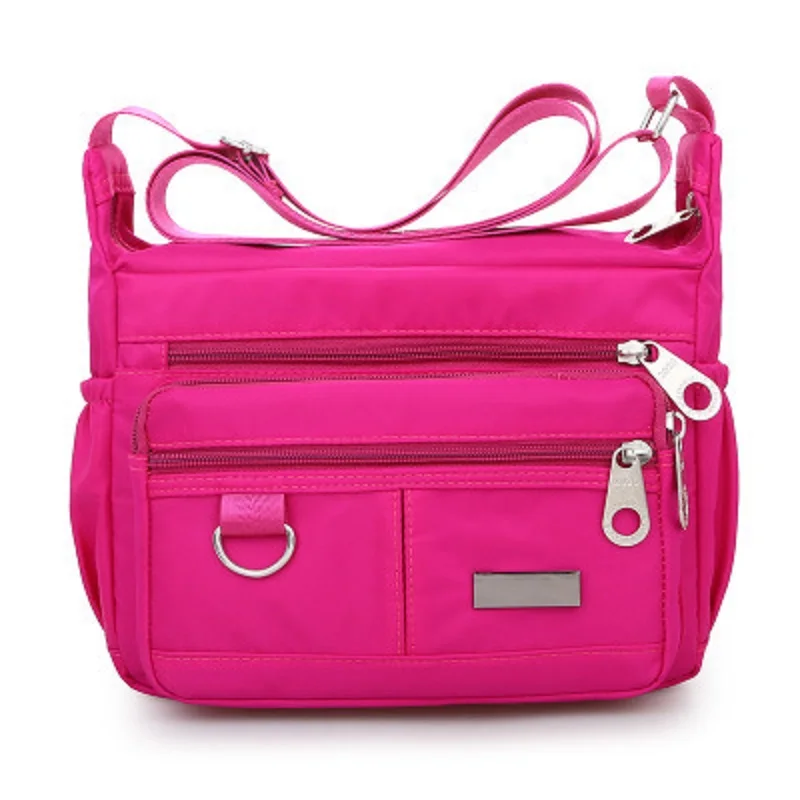 

2019 new wave fashion nylon shoulder bag handbags simple Oxford cloth bag Messenger bag female