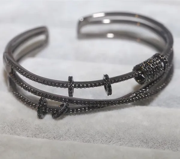 

Designer Fashion 925 Sterling Silver Jewelry 3A Cubic Zirconia Party Bangle