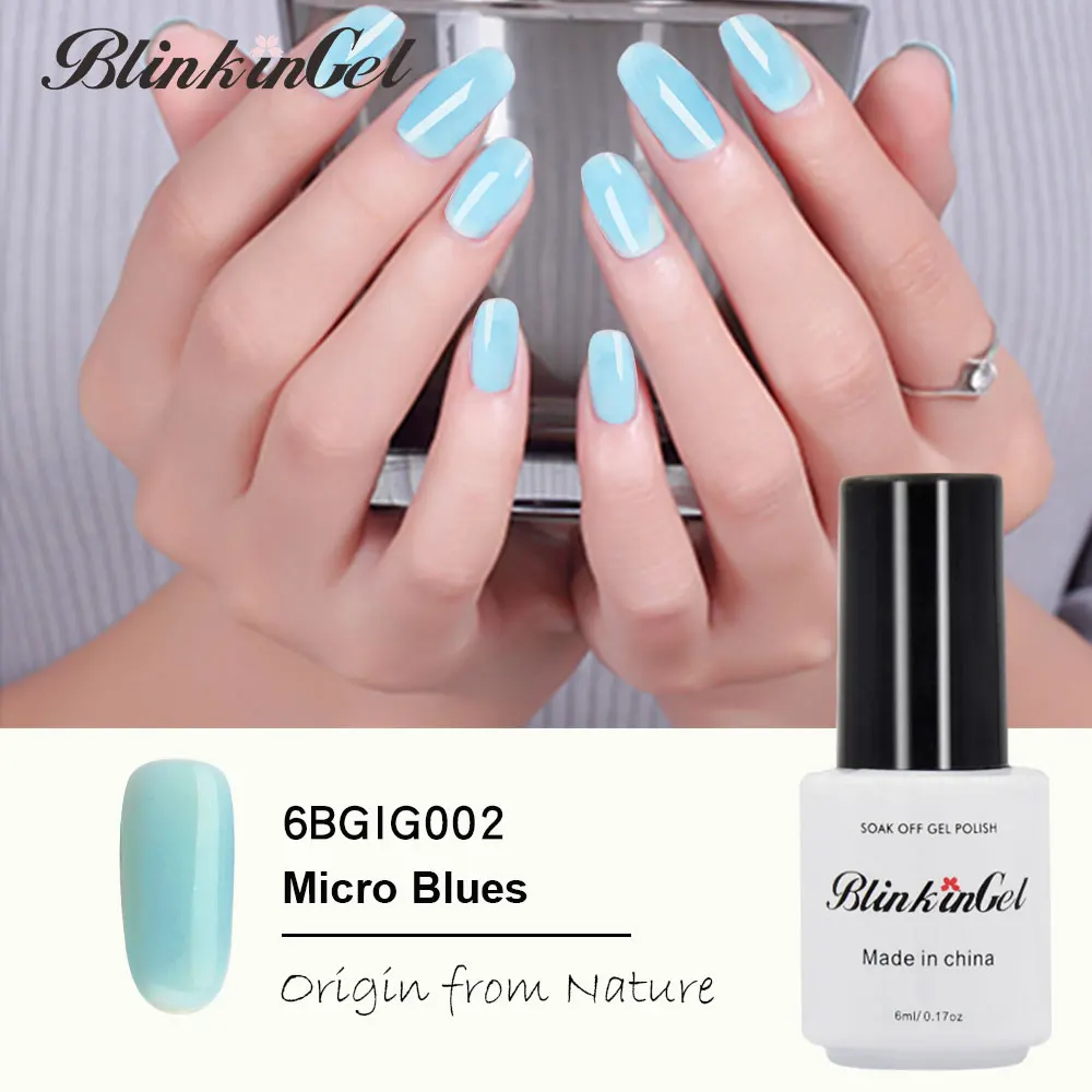 BlinkinGel лак искусство длительное лаковое гелевое покрытие для ногтей Акриловые эмалы для лак для ногтей Полупостоянный УФ гель для укладки волос краска для ногтей - Цвет: IG002