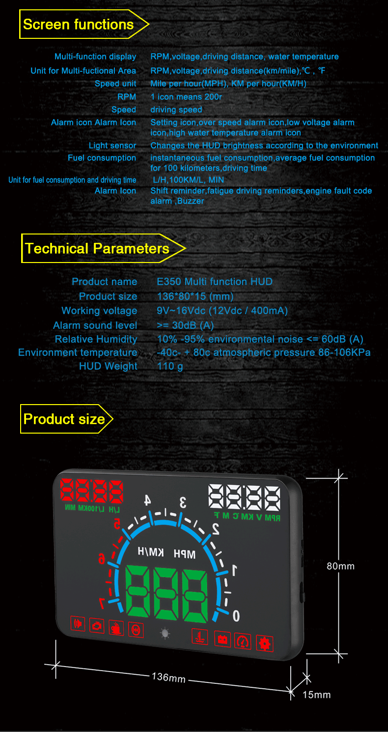 5,8 "Автомобильный концентратор OBD2 дисплей Автомобильный проектор скорости автомобиля Лобовое стекло скорость o Projetor навигация OBD скорость