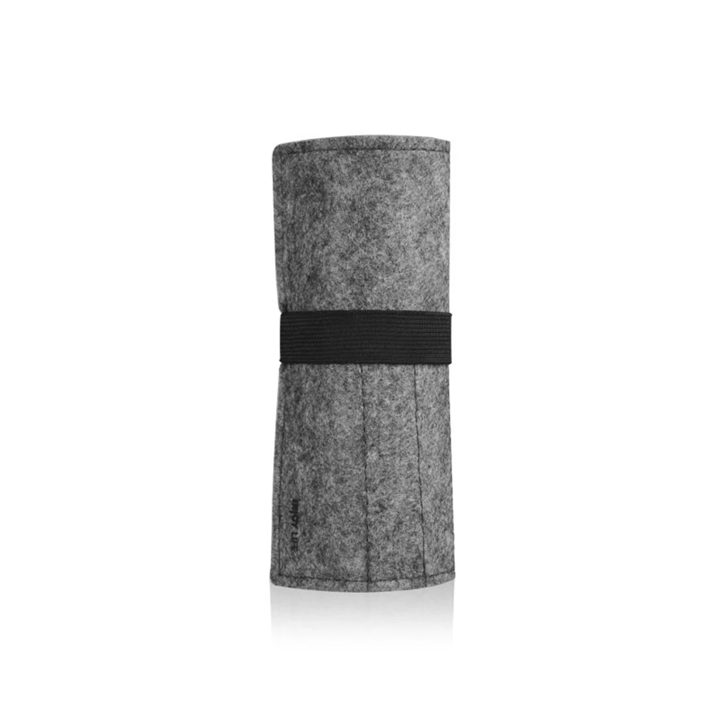 

Style Wool 11 Hole Felt Pencil Bag Multifunctional Pencil Case Multifunction Wrap Roll Up Case For Pens Stationery
