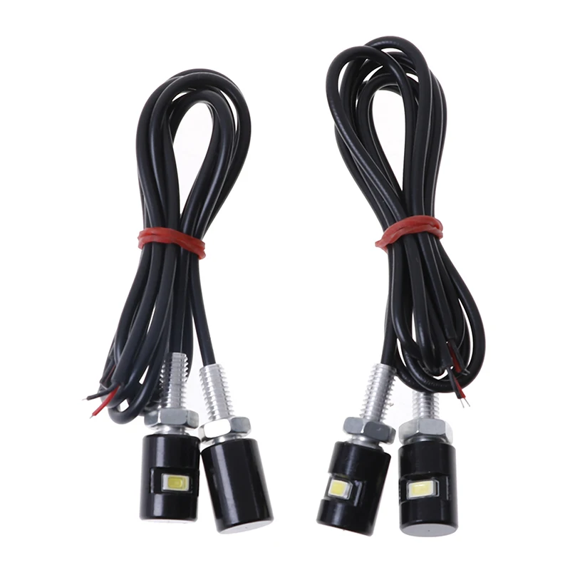 

4PCS Car License Plate Light Motorcycle LED Lights Screw Bolt Light White Light