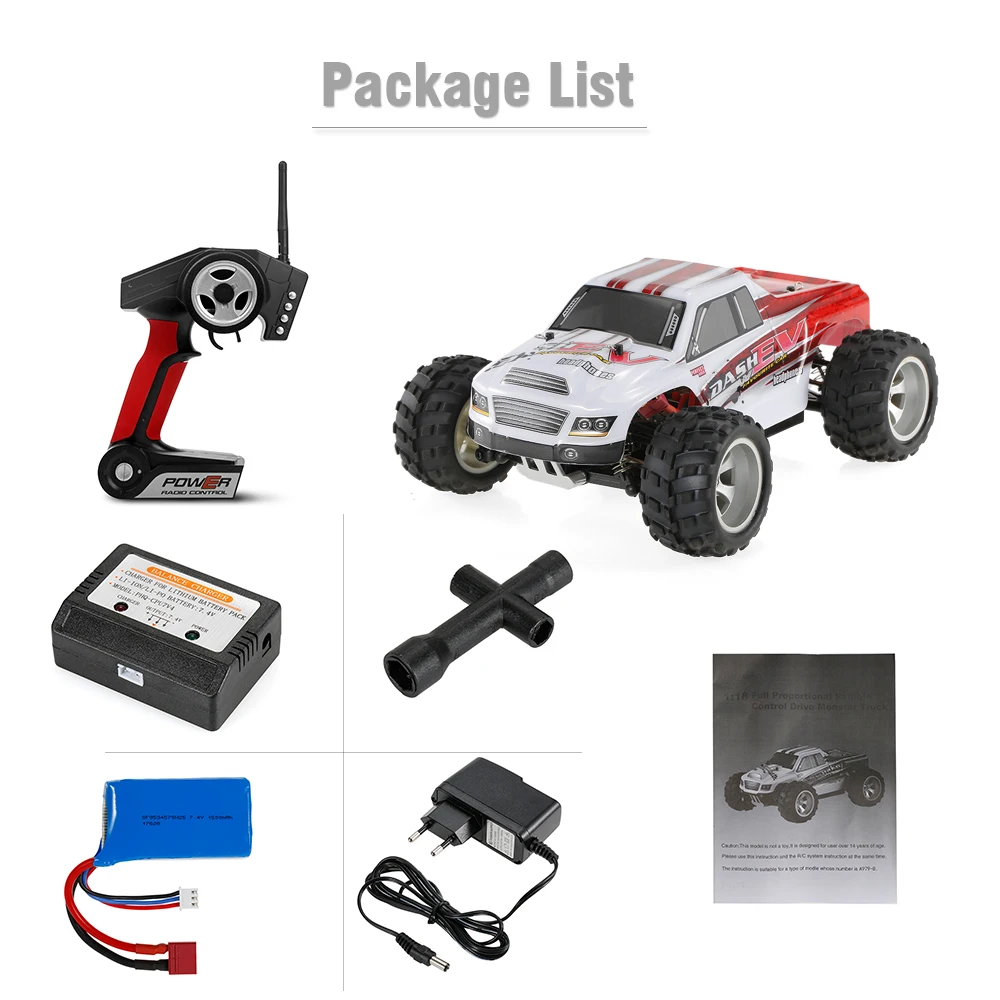 WLtoys A979-B Upgrade Version 2.4G 118 RC Car 4WD 70KMh High Speed Electric Car RTR Bigfoot Monstre LKW Rock Crawlers Car  (13)