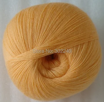 

sale 1balls X 50g LACE soft pure high quality cashmere Yarn Knitting orange 014