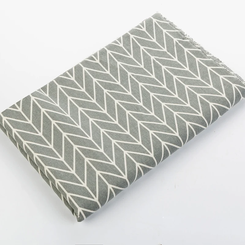 

Cotton Linen Material Simple Style Thick Linen Striped Canvas Fabric DIY Sewing Tablecloth Pillow Cloth Sofa Curtain Linen