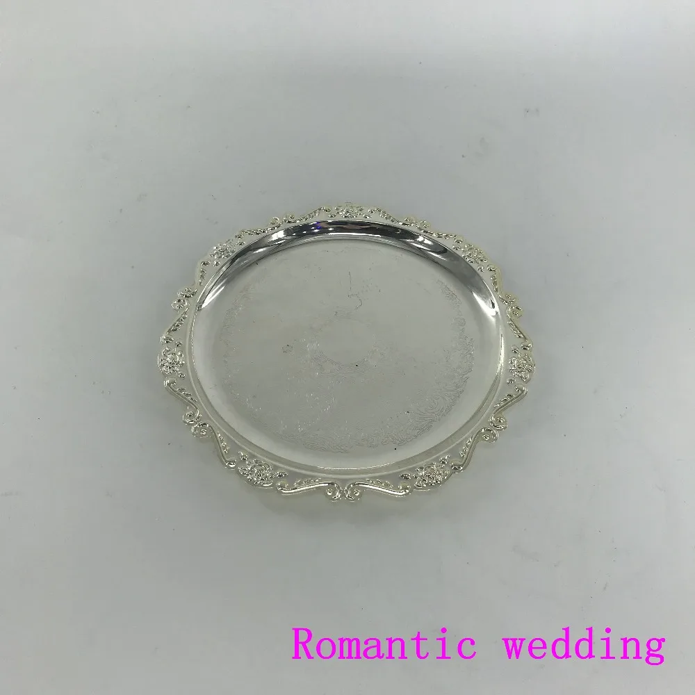 Sun Lace Silver Pigment Plate Nickel Diameter 24cm Lron Wedding