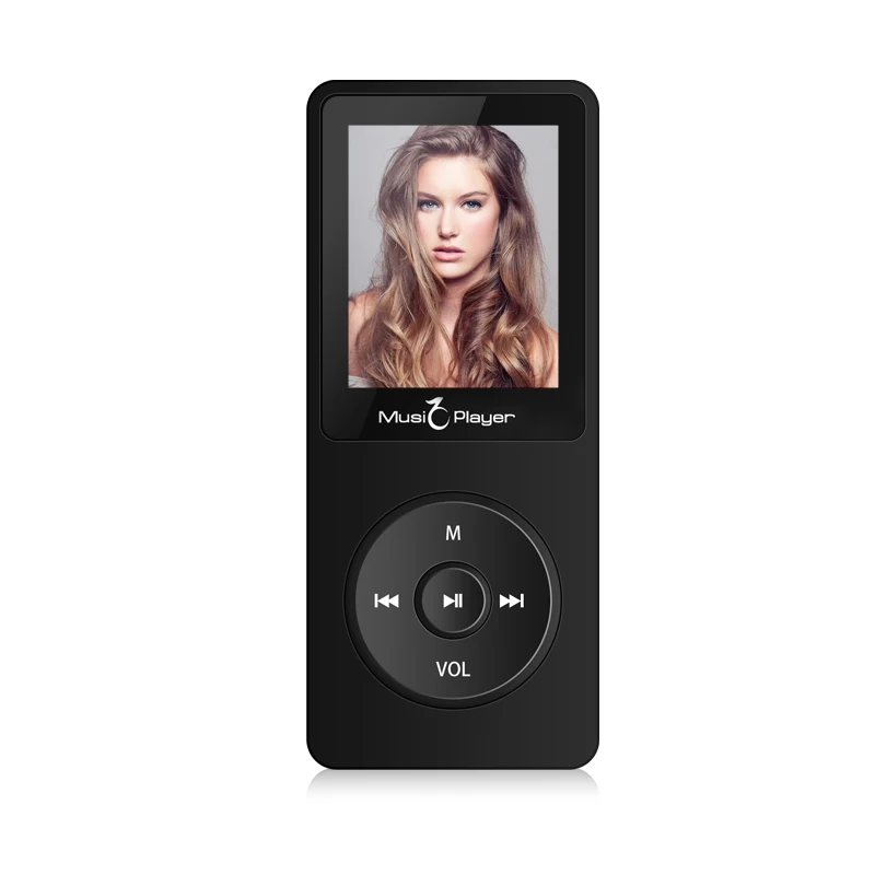 IQQ новая версия Ультратонкий MP3-плеер X02 Встроенный 40G и колонки могут играть 80H без потерь портативный плеер с радио/FM/запись - Color: X02 Black