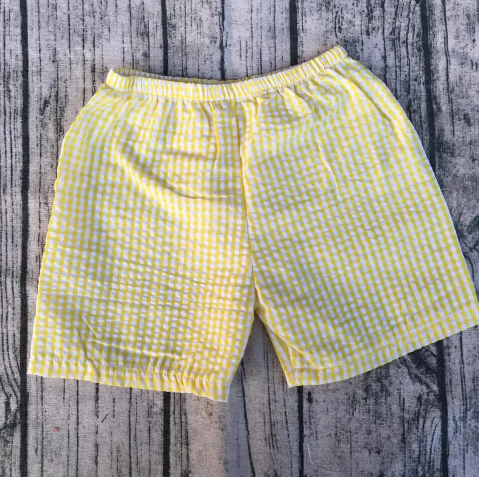 comfortable seersucker shorts for children kids beach high quality boys