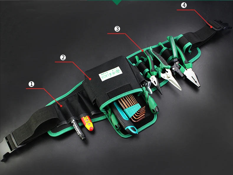 LAOA Водонепроницаемый Электрик ремонт талии Инструменты сумка Многофункциональный портативный ремень легко носить с собой отвертка плоскогубцы