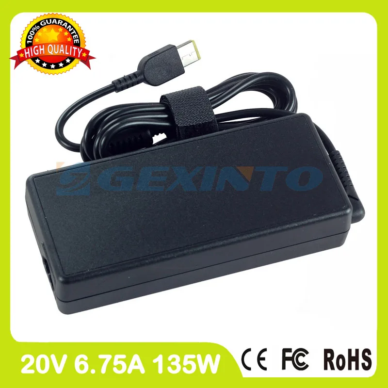 Тонкий адаптер переменного тока 20V 6.75A 135 Вт ноутбук зарядное устройство для lenovo ThinkPad X1 Экстрим Йога 720-15IKB Y700-14ISK Y700-15ACZ Y700-15ISE