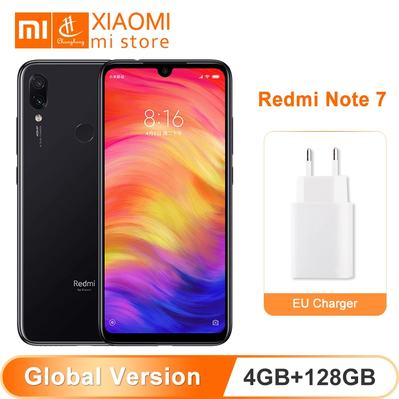 

In Stock Global Version Xiaomi Redmi Note 7 4GB 128GB Snapdragon 660 48MP Dual Camera 6.3" 19.5:9 Full Screen 4000mAh Smartphone