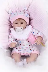 42 см силикона Reborn Baby Куклы принцесса мальчик Brinquedos Игрушечные лошадки для малышей рождественские подарки детский спальный Куклы приятели