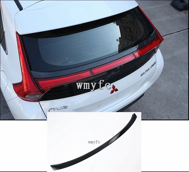 

Car Styling 1PCS ABS Plastic Car Rear Trunk Spoiler Wing Molding Trim Decoration Cover For Mitsubishi Eclipse Cross 2018 2019