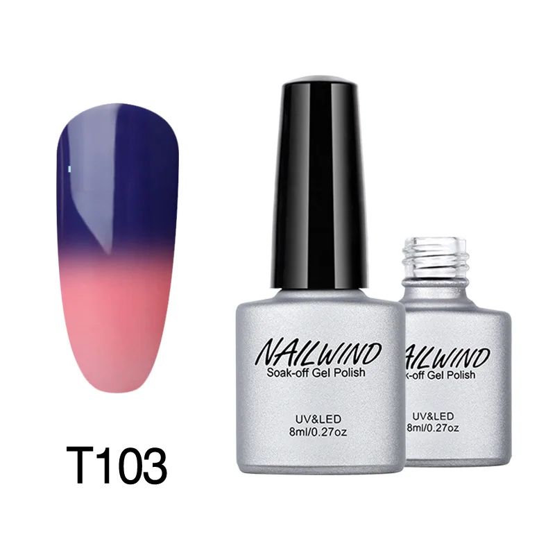 NAILWIND 8 мл изменение температуры ногтей цвет хамелеон УФ карамельный цвет гель лак для ногтей длительный Замачивание от лаков Lucky Gel - Цвет: 103