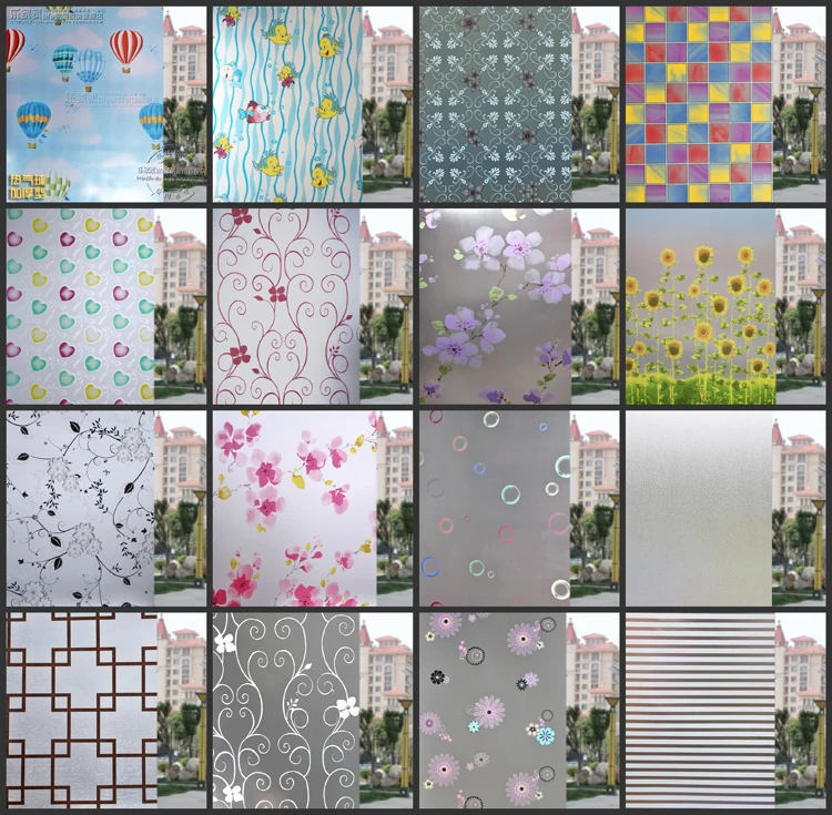 30cm*400cm Blackout frosted glass film window stickers bathroom window