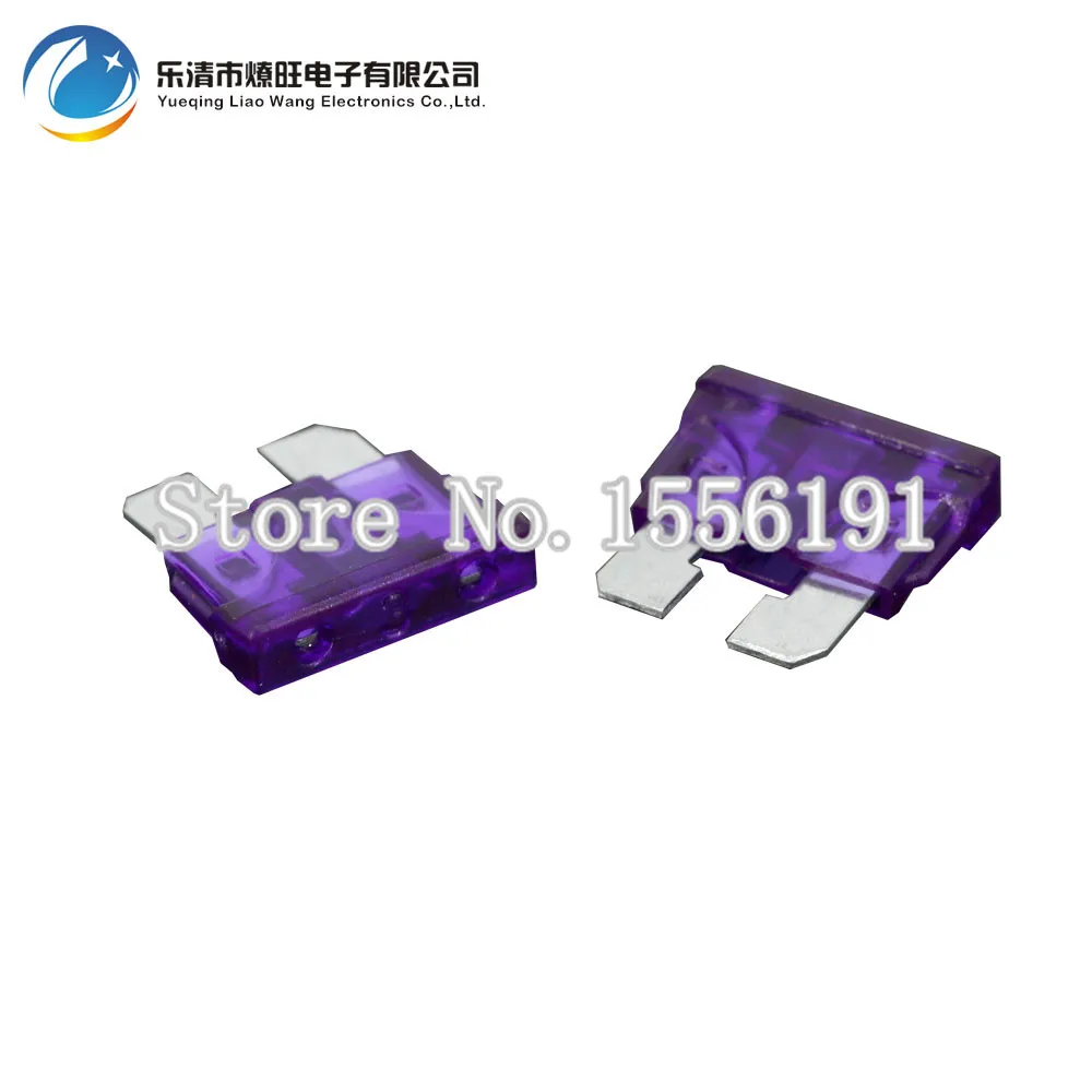 

50PCS 3A Medium size Auto fuse, Automotive Fuses Blade,The fuse Insurance insert The insurance of xenon lamp piece Lights Fuse