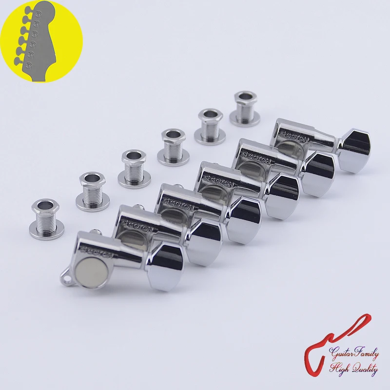 

Original Genuine 6 In-line GOTOH SGM-07 Guitar Machine Heads Tuners ( Chrome ) MADE IN JAPAN