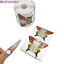 Profesional 300 Pcs/lot Butterfly Bentuk Kuku Akrilik Sinar UV Gel Tips Kuku Ekstensi Bentuk Kuku Nail Art Alat Stiker(China)