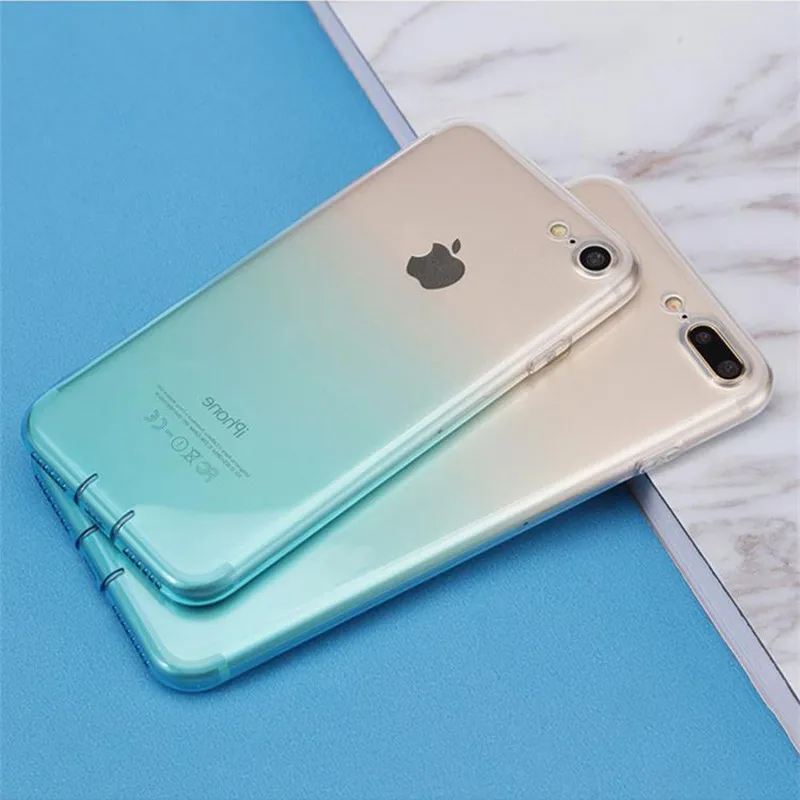 

Colorful Soft Case For apple iphone x xs max xr 6s 6 7 8 plus Translucent Silicone TPU Gel Back Protector Cover For iphone 5se 5