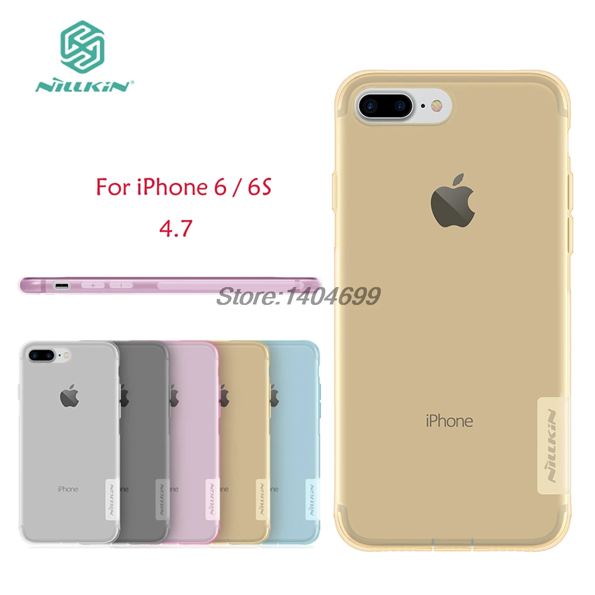 

sFor iphone 6 Case Cover Nillkin Nature Series Soft Back Cover TPU Case For iphone 6S With packaging