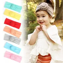 

1PC Solid Color Headband Child Toddler Girl Headwear Fashion Twist Knot Beautiful Hair Accessories laste peakatted A5