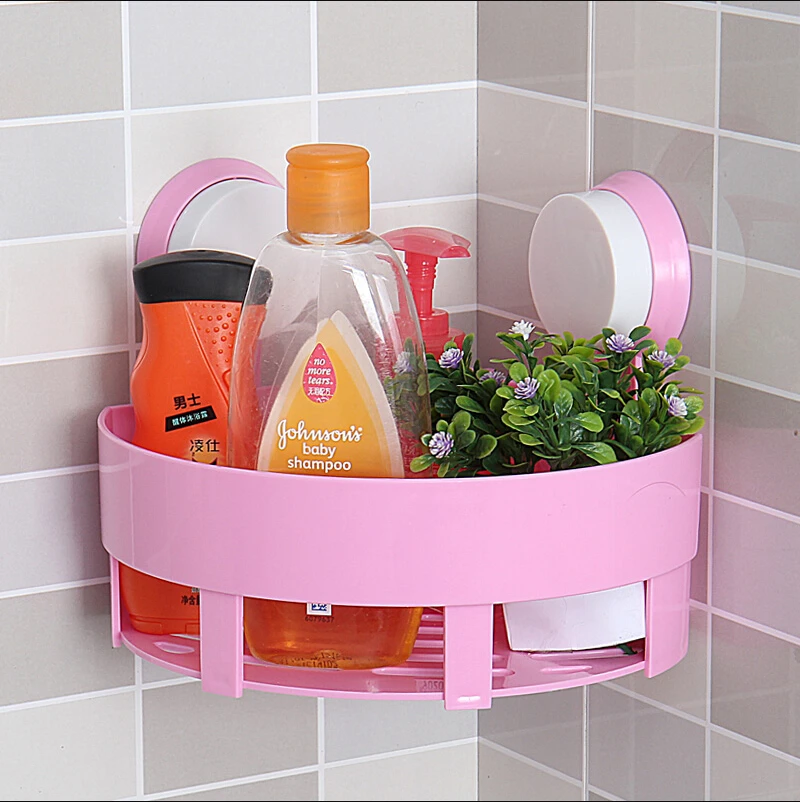 Simple life Suction cup bathroom shelf basket rack wall hanging wall shelf  storage shelf bathroom accessories