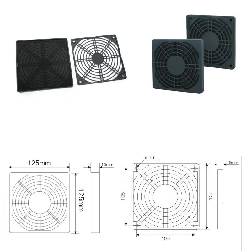 2 шт./лот пылезащитные сетки воздушный фильтр крышка костюм для 12 см вентилятор/сетки для ПК Encasement 120 мм