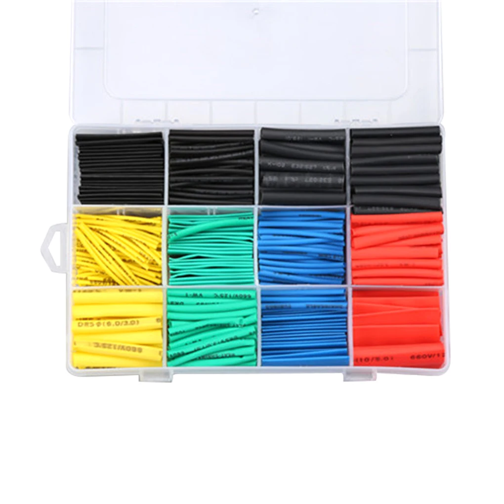 

530pcs/150pcs Ratio Heat Shrink Tubing Tube Sleeving Wrap Cable Wire Many Color 8 Size 2-13mm Sleeve Terminal Block