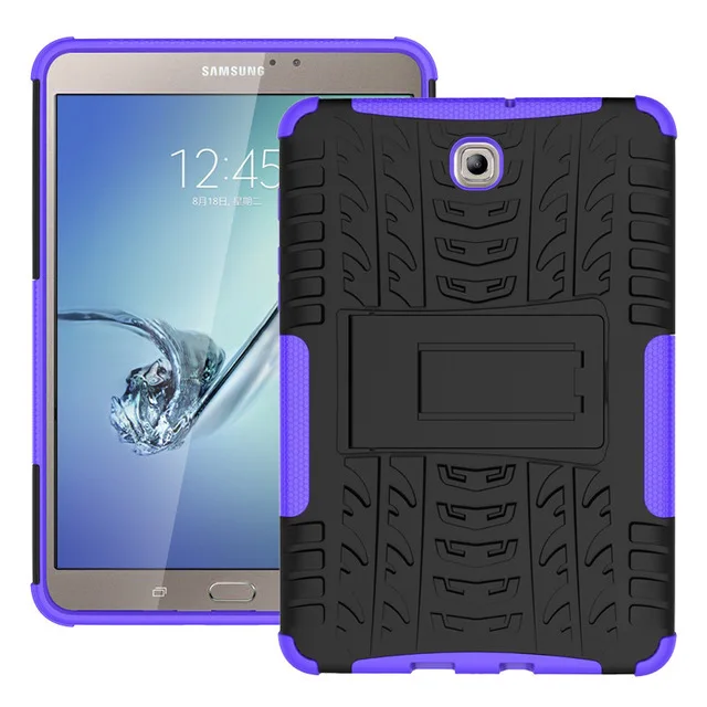 Сверхмощный TPU+ PC Гибридный Броня чехол для Samsung Galaxy Tab S2 8,0 дюйма Стенд Крышка для Tab S2 8,0 SM-T710 T715 T713 корпус+ пленка+ ручка