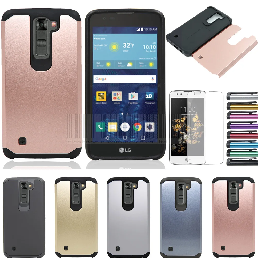 Phone Case For LG K8 Lte K350 K350E K350N 4G Slim Tank Armor Anti-shock With High Quality TPU+PC Protective Cover |