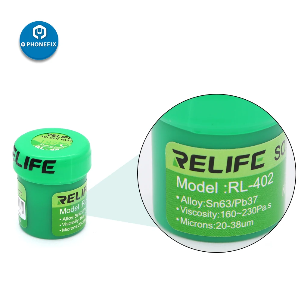 RELIFE 183°C Solder Paste Sn63 No-Clean Lead-Free Medium Temperature Soldering Flux Paste Phone BGA Soldering repair miller infinity welding helmet