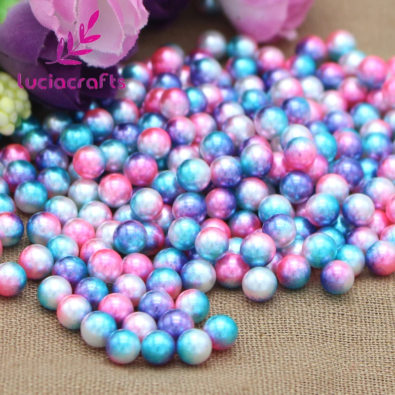 Lucia crafts 3/4/5/6/8/10 мм без отверстий круглые искусственные жемчужины для рукоделия
