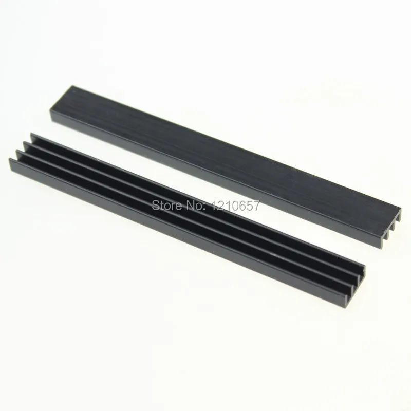 

30 pieces Black 100x11x5mm IC LED Heat Sink Heatsink Aluminum Radiator 100*11*5MM Cooling Fin