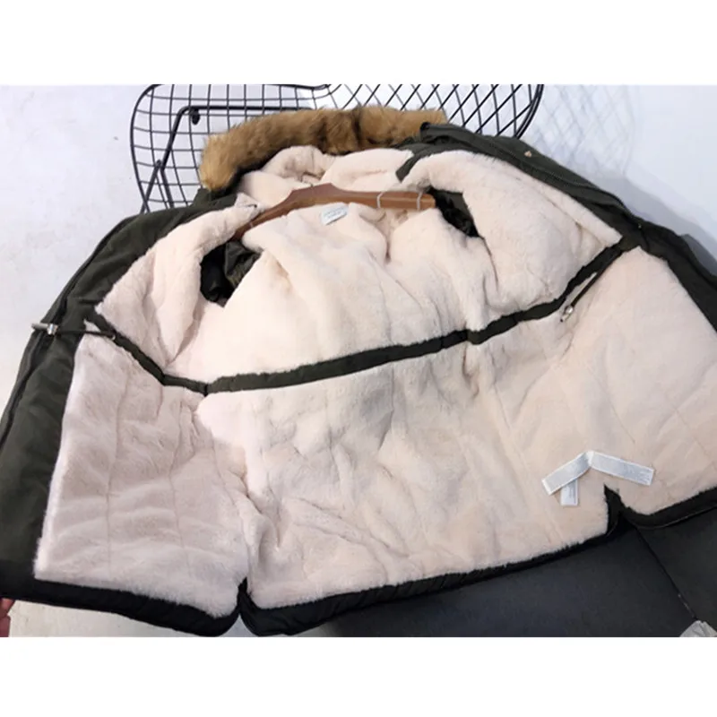 

2019 New Winter Women Tooling Parkas Cotton Coat Jacke Cotton Quilted Coat Army Green Jacket Long Warm and Thick Outerwear S200