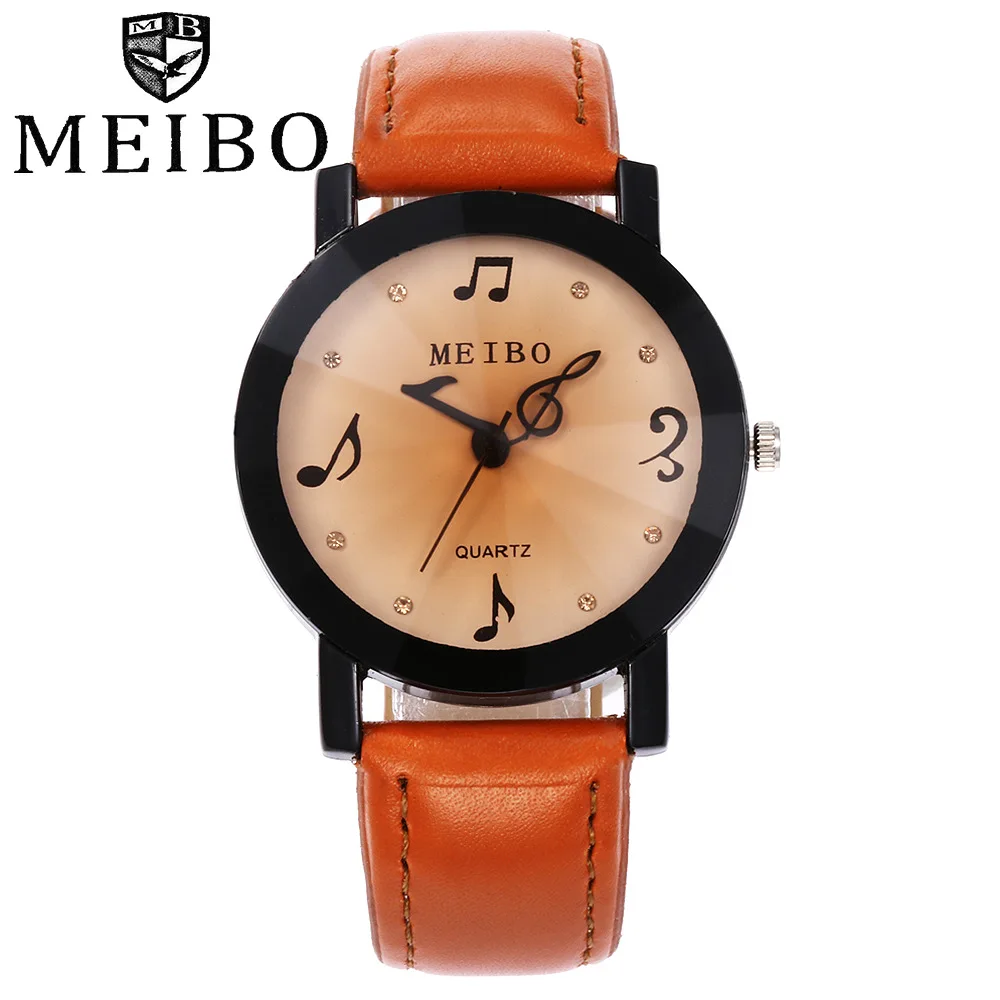 

Women Watch 2019 New Creative Note Pattern Simple Dial Belt Quartz Watch Ladies Gift Quartz Clock Relogio feminino