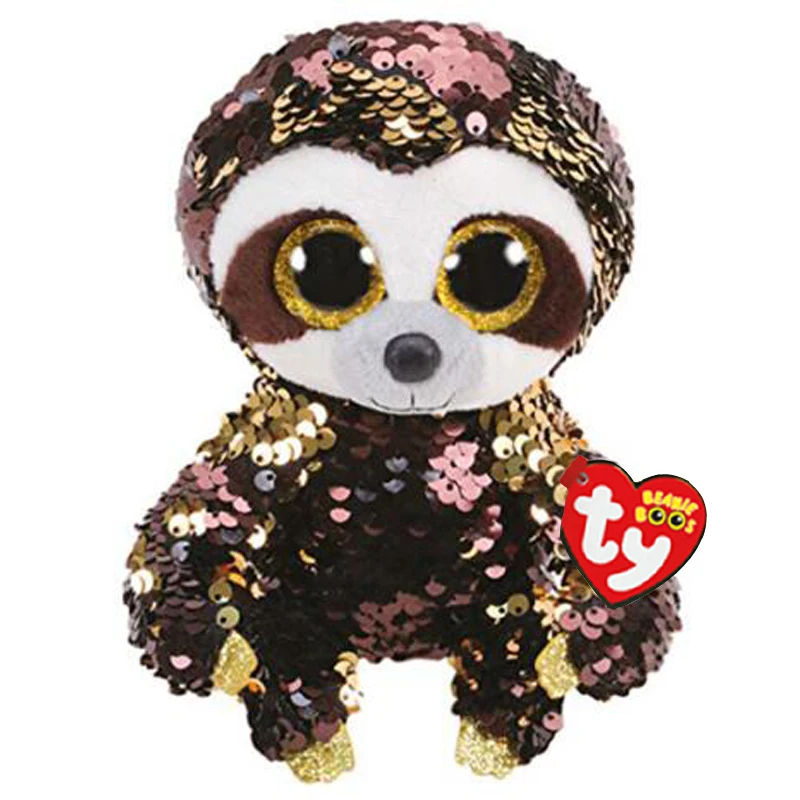 

Ty Beanie Boos Dangler The Sloth Sequin Reg Plush Animal Toys 15cm