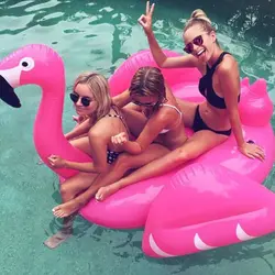 Гигантский надувной фламинго плавание кольцо Плавающей Трубки ездить на спасательный круг надувной матрас водные игрушки для отдыха и