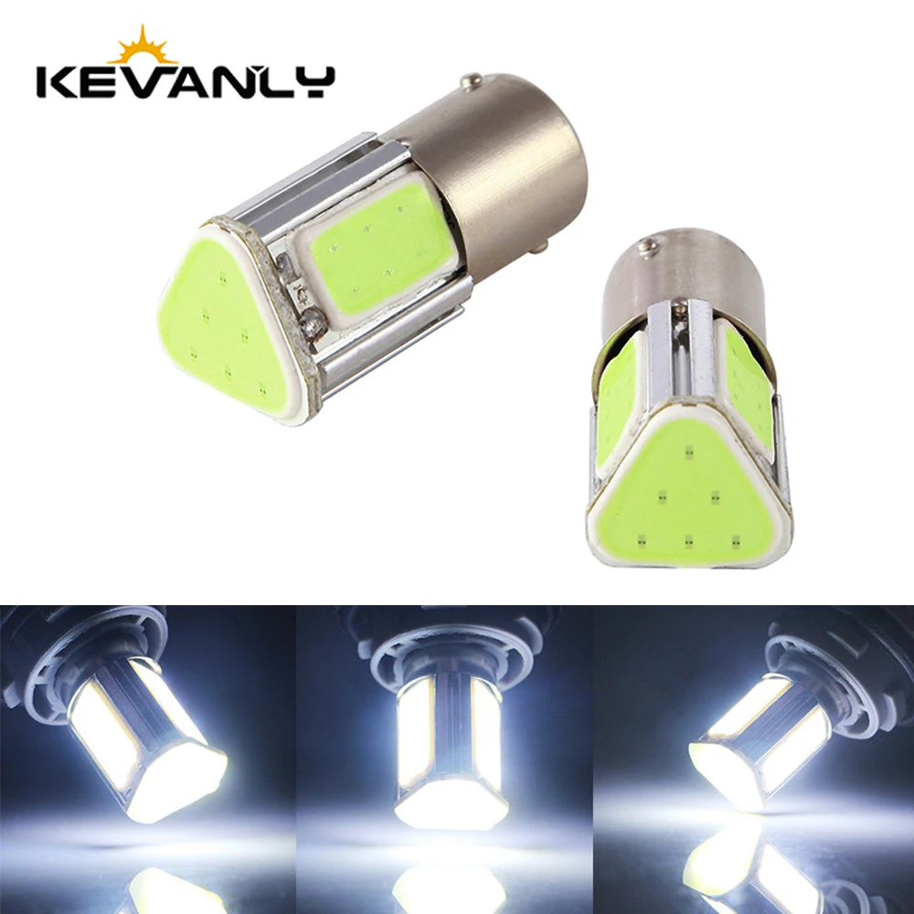 1 шт. P21W Bau15s Ba15s 1156 1157 COB LED авто стоп-сигнал Автомобильные светодиодные лампы